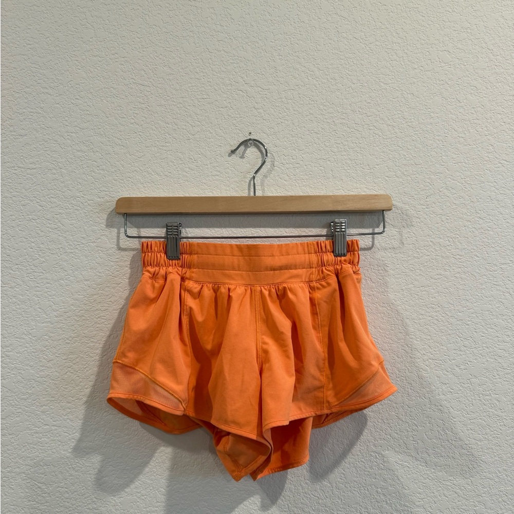 lululemon athletica Bright Orange Athletic Shorts